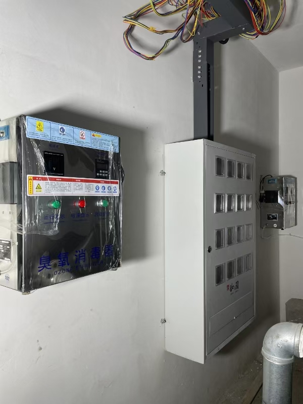 西安老城根水箱消毒设备安装完工整体效果