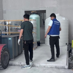 西安康诺5吨不锈钢净水箱与3吨原水箱配套设备