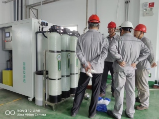 西安康诺榆林神木 EDI 纯水设备整机项目勘查现场